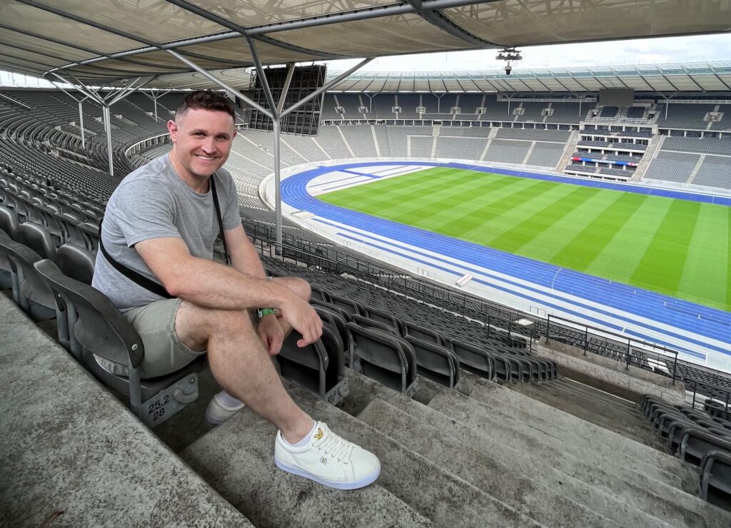 Chris in Berline Football Stadium