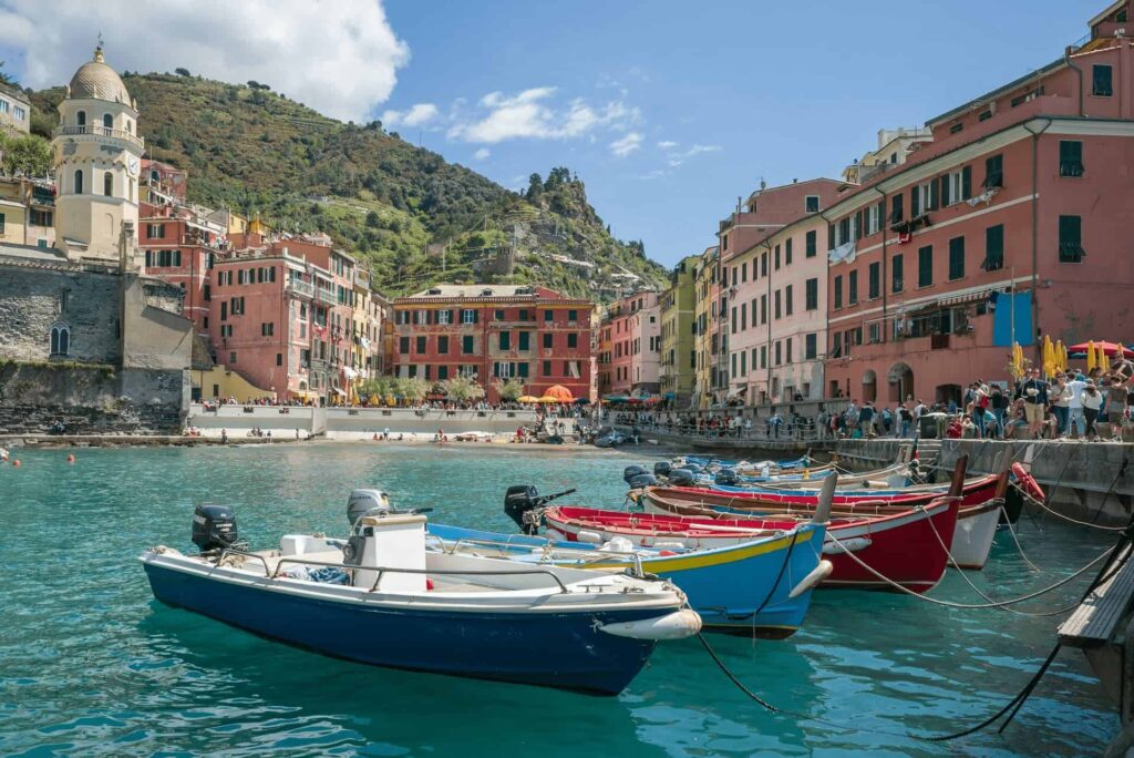 Vernazza boats in Italy's Cinque Terre