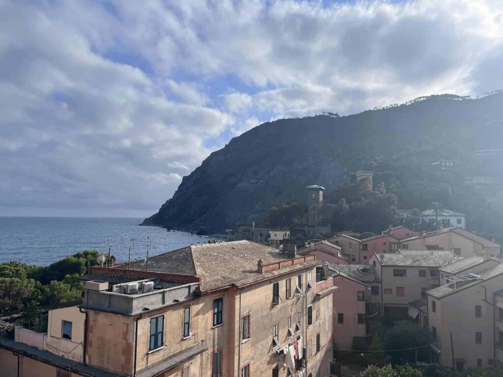 Apartment view in Monterosso, Cinque Terre, Italy