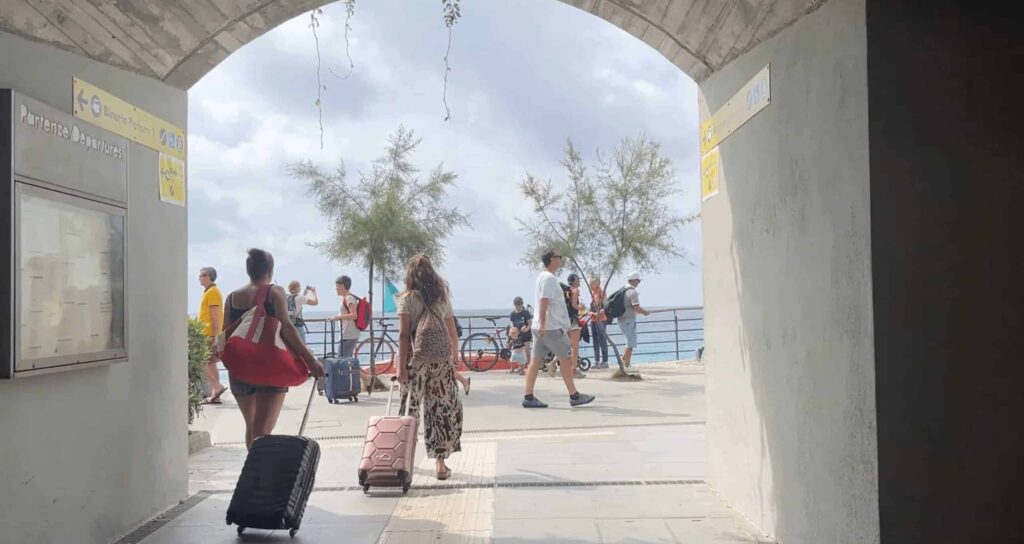 Exit from Monterosso train station