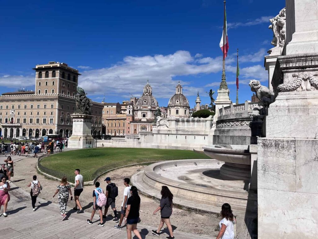The Open Top Bus Tour around Rome, Italy