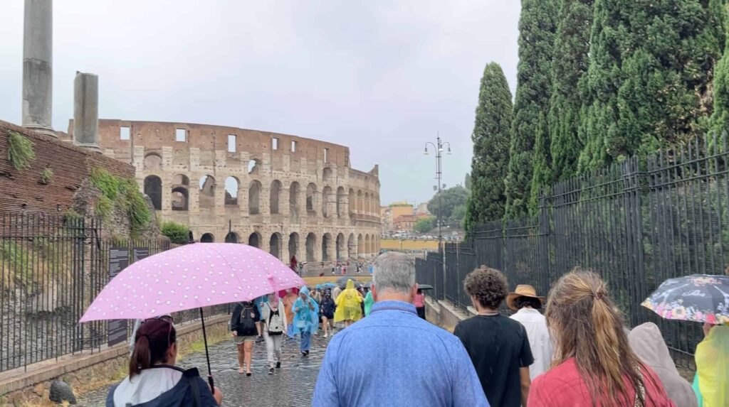 Raining in Rome