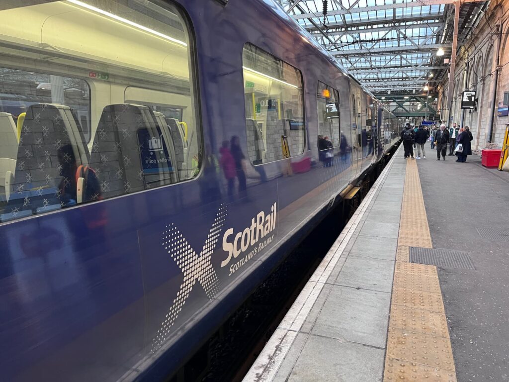 ScotRail train at the platform